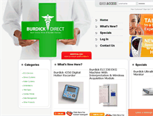 Tablet Screenshot of burdickdirect.com